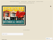 Tablet Screenshot of leslievillehistory.com